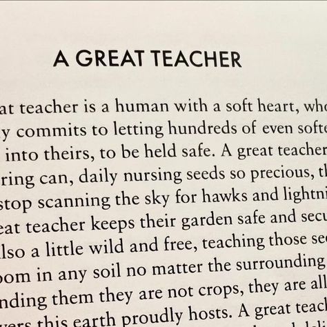 Donna Ashworth on Instagram: "Today is World Teachers Day and I wanted to include this poem in Growing Brave because what is more brave than dedicating a life to this pursuit? It is one of the hardest vocations there is. 

I see you all and I’m grateful 🙏🏻💛

#worldteachersday #teachers #teacherpoem" Donna Ashworth, World Teachers Day, Teacher Poems, World Teacher Day, World Teachers, Soft Heart, Teachers Day, See You, Brave