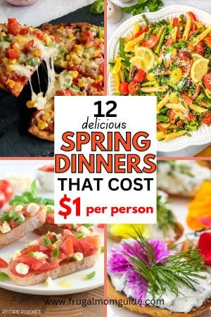 12 Cheap Spring Dinners that cost $1 per Person. These cheap spring dinners are perfect for busy spring evenings! They are quick and easy. Best of all they are budget-friendly and super delicious! cheap spring meals dinners healthy, cheap spring meals dinners, easy cheap spring meals, cheap easy spring meals, cheap healthy spring meals, cheap spring break meals, cheap spring dinner ideas, cheap spring dinner recipes, easy cheap spring dinners, budget spring meals, budget friendly spring meals Crockpot Recipes Kid Friendly, Spring Dinner Recipes, Spring Dinner Ideas, Spring Dinners, Spring Pasta Recipes, Spring Recipes Dinner, Pasta Primavera Recipe, Spring Meals, Spring Pasta