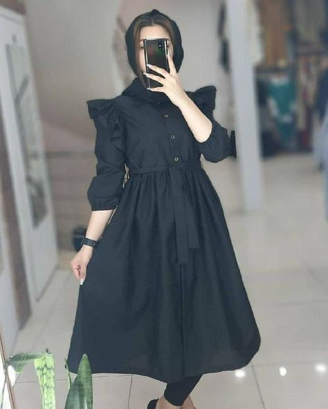 Simple Modest Dresses Casual, Stylish Dress Book Pakistani, Stylish Short Dresses, Pakistani Dresses Casual, Girls Frock Design, Modest Dresses Casual, Muslim Fashion Dress, Sleeves Designs For Dresses, Simple Pakistani Dresses