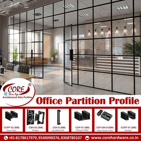 Aluminium Partition Design, Aluminium Partition Office, Latest Window Designs, Aluminium Partition, Partition Office, Mall Architecture, Door Knob Lock, Window Designs, Office Partition