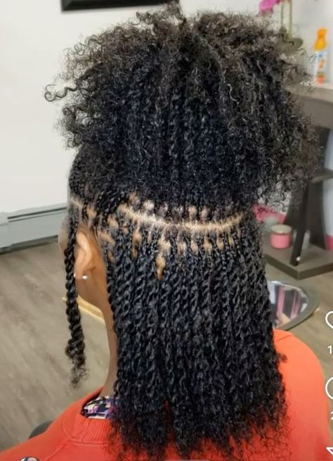 Afro Bulk Twist, Afro Bulk Twist Hairstyles, Sister Twist, 4a Hairstyles, Long Afro, Curly Locs, Micro Braids Hairstyles, Protective Braids, Loc Inspiration