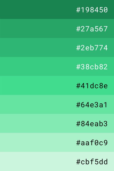 Discord Color Codes, Green Color Palette Hex Codes, Color Pallete Green, Light Green Palette, Green Hex Codes, Color Pallets With Hex Codes, Light Green Color Palette, Color Palettes With Hex Codes, Green Color Palettes