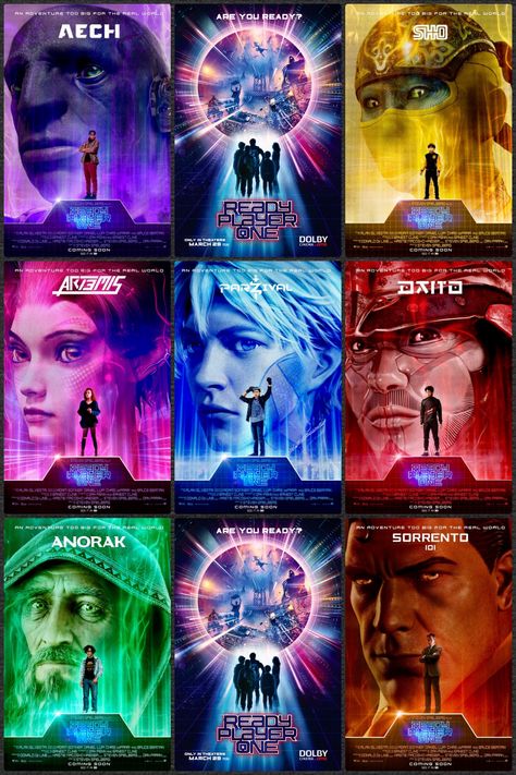 Ready Player One Ready Player One Fan Art, Ready Player One Poster, Ready Player One Characters, Ready Player One Movie, Ready Player Two, ポップアート ポスター, Ready Player One, Player One, Player 1