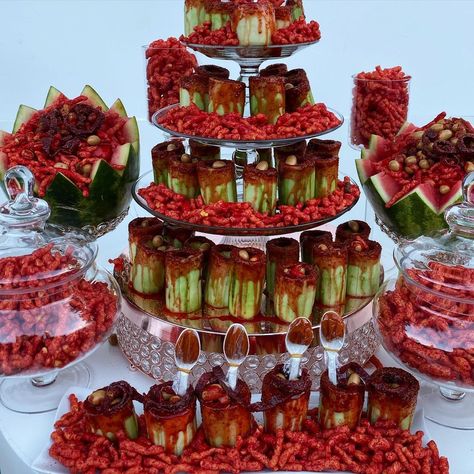 Mexican Fruit Table Ideas Wedding, Mexican Party Treats, Treats Table Ideas, Mexican Treats Desserts, Fruit Table Ideas, Mexican Dessert Table, Party Snack Table, Fruit Tables, Fruit Table