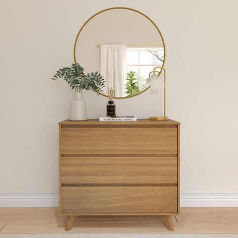 Dresser Minimalist, Contemporary Dresser, Modern Storage Cabinet, Solid Wood Dresser, Aspen Wood, 3 Drawer Dresser, Inspire Me Home Decor, Wood Dresser, Modern Dresser