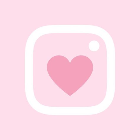 Pink Instagram Logo, Heart App, Kawaii App, App Store Icon, Mobile App Icon, Apple Icon, Themes App, Cute App, Iphone Photo