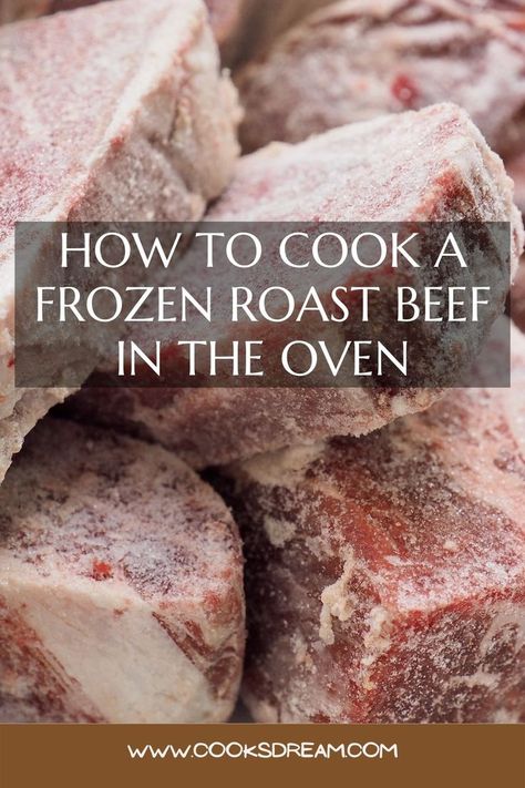 Stew In Oven, Frozen Roast In Crockpot, Chuck Roast Recipe Oven, Roast Beef Recipes Oven, Beef In The Oven, Frozen Roast, Roast In Dutch Oven, Oven Pot Roast, Rolled Roast