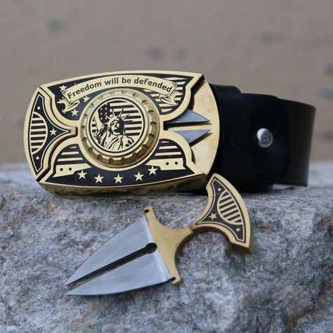 Hidden Knives, Best Belt, Emotional Video, Push Dagger, Belt Knife, Wolf Tattoo Sleeve, Knuckle Duster, Butterfly Knife, Tv Shows Funny