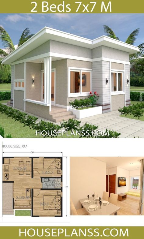 Reka Bentuk Rumah Kecil, Pelan Rumah Kecil, Pelan Lantai Rumah, Design Casa Piccola, Reka Bentuk Bilik Tidur, Small House Design Philippines, Rumah Moden, Hiasan Dalaman Rumah, House Design Plans