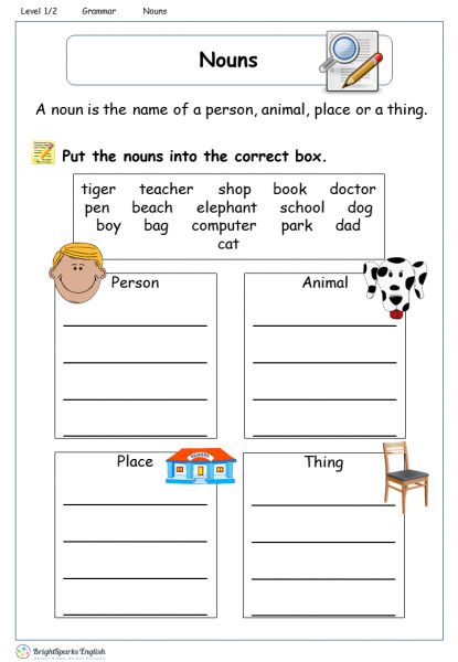 Worksheet Class 1 English, Gr 2 Worksheets, Worksheet On Nouns For Class 4, 4 Class English Worksheet, English Nouns Worksheets, One Many English Worksheet Grade 1, Worksheet Of Nouns For Class 1, Nouns Grade 3 Worksheets, Class 1 English Grammar Worksheets