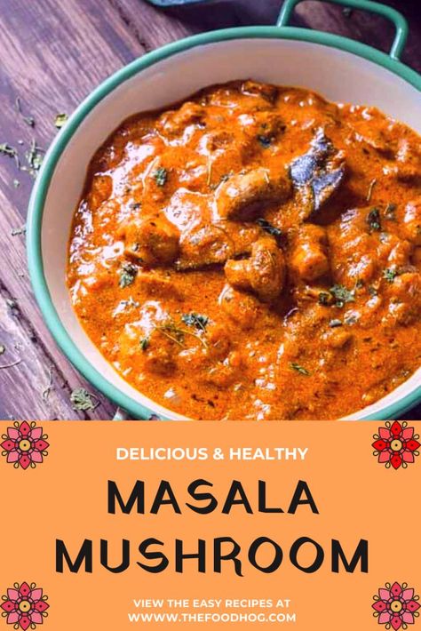 1 reviews · 30 minutes · Serves 4 · Are you looking for a quick & easy mushroom masala recipe? Here's how you can prepare this delicious North Indian dish at home in less than 30 minutes! Mushroom Masala Indian, Mushroom Sabji Indian, Mushroom Sabji, Mushroom Recipes Indian, Mushrooms Aesthetic, Mushroom Masala Recipe, Bhatura Recipe, Mushroom Vegan, Mushroom Dishes