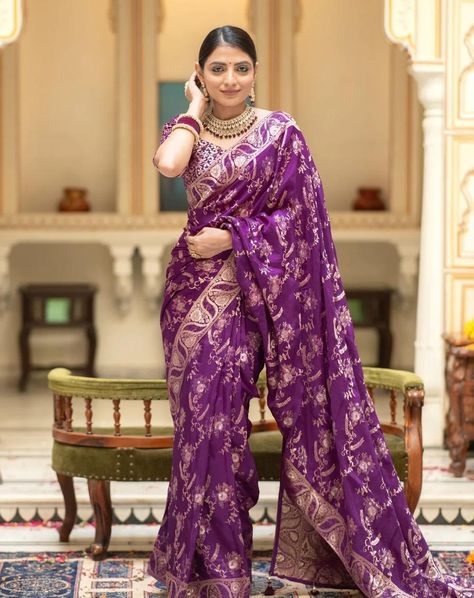 https://sareesuit.in/products/ivory-silk-blend-saree-rich-border-pallu-saree-length-5-5-meter-blouse-piece-length-0-80-meter-5075 Silk Blend Saree Rich Border Pallu (Saree Length: 5.5 Meter, Blouse Piece Length: 0.80 Meter) SKU: BSA5075 Color: Ivory Size Saree: 5.5 Meter Blouse 0.8 Meter Fabric Saree - Silk Blend Blouse - Silk Blend Color Variation : Color may be vary due to Lighting, Flash Lighting, Display and Resolution settings. Purple Saree Blouse, Saree For Function, Lichi Silk Saree, Kpop Dress, Jacquard Saree, Purple Saree, Brocade Blouses, Party Kleidung, Sari Blouse