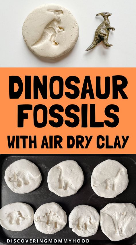 Clay Crafts Preschool, Clay For Preschoolers, Preschool Clay Ideas, Air Dry Clay Projects For Kids Fathers Day, Modeling Clay Activities, Air Dry Clay Dinosaur Fossils, Clay Crafts For Preschoolers, Dinosaur Stem Activity, Air Dry Clay Projects For Preschoolers