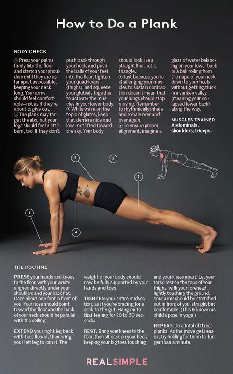 You don’t need fancy exercise equipment to strengthen your core. Doing simple exercises such situps, push-ups, and planks is one way to build strength in your body. This guide from Real Simple shows how you should do a plank: Proper Plank, Crunches Workout, Plank Workout, Aerial Yoga, Push Ups, Kundalini Yoga, Yoga Training, Yoga Sequences, Motivation Fitness