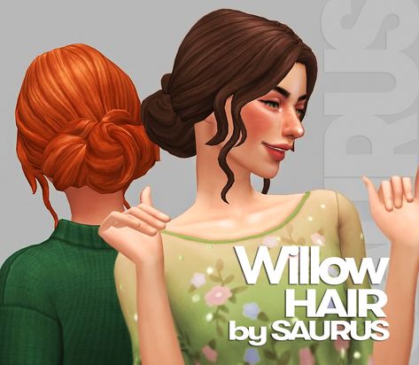 🌿Willow Hair🌿 In the midst of a mountain of... - Saurus Ts4 Cc Mm Hair Updo, Sims 4 Royal Cc Hair Maxis Match, Sims 4 Fluffy Hair Cc Maxis Match, Sims 4 Cottagecore Cc Hair, Sims 4 Cc Wedding Hair Patreon, Ts4 Cc Updo Hair, Sims 4 Cc Classy Clothes Patreon, Sims 4 Cc Hair Female Updo, Sims Hair Updo