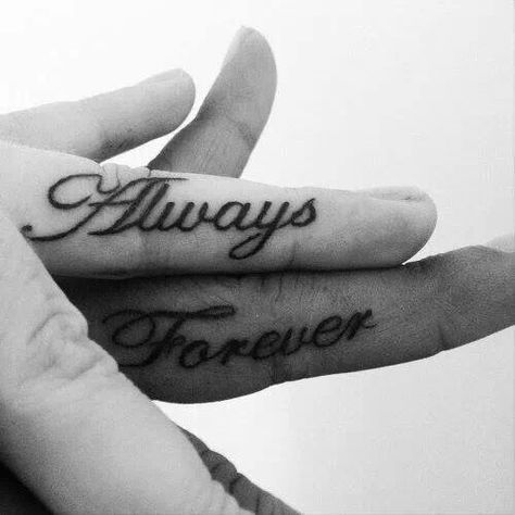 Inner Finger Tattoo, Love Finger Tattoo, Marriage Tattoos, Always Tattoo, Finger Tattoos For Couples, Couple Tattoos Love, Best Couple Tattoos, Forever Tattoo, Cute Finger Tattoos