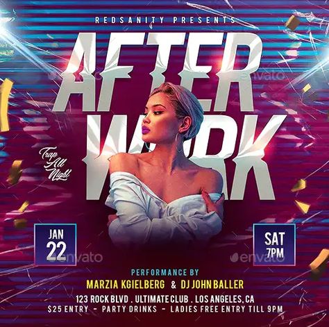 Downloading the After Work Party Instagram Template for Photoshop! - Club & Party, DJ Flyer, Flyer Templates, Instagram Templates, Party Flyer - #ClubParty, #DJFlyer, #FlyerTemplates, #InstagramTemplates, #PartyFlyer - After Party Poster Design, Night Club Flyer, Dj Flyer, Edit Photoshop, Eyelash Logo, Party Flyers, Instagram Banner, Free Flyer Templates, Social Media Poster