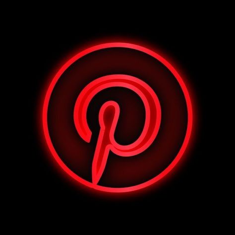 Logo Stranger Things, Pinterest App Icon, Iphone Red Wallpaper, Stranger Things Theme, Stranger Things Logo, Red Outline, Pinterest Icon, Things Wallpaper, App Store Icon