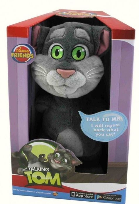 Get your very own Talking Tom, just like the popular app, Tom repeats you in his own tone of voice. http://www.pricerunner.co.uk/cl/72/Toys#search=talking+tom&q=talking+tom&sort=4 Everest Paw Patrol, Giveaway Gifts, Talking Back, Cat Plush Toy, Talking Tom, Free Digital Scrapbooking, Teddy Bear Stuffed Animal, Teddy Bear Plush, New Toys