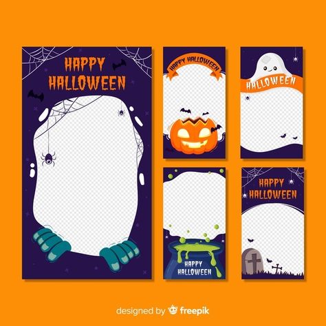 Halloween Instagram Story, Halloween Instagram, Halloween Social, Halloween Layout, Black Friday Banner, Halloween Stories, Template Black, Halloween Templates, Halloween Frames