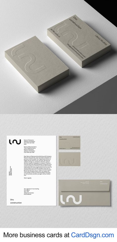 Businnes Card Minimalist, Modern Business Cards Minimal, Real Estate Agent Business Cards Design, Renovation Business Card, Business Card Creative Ideas, Branding Design Architecture, Business Cards For Interior Designers, Consulting Business Card, Business Card Construction Company