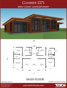 Modern Timber Frame Homes, Plan 2d, Timber Frame Home, Flat Roof House, 3d Floor Plan, Building Plans House, Lake House Plans, Timber Frame Homes, Cottage Plan