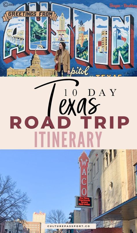 See the best of Texas with my 10-day Texas Road Trip Itinerary Texas Road Trip Ideas, Texas Itinerary, Road Trip Texas, Family Vacations In Texas, Texas Road Trip, Texas Trip, Rv Trips, Travel Texas, Texas Destinations