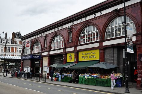 Kentish Town, tube station, London Nature, Classical Facade, London Underground Stations, Underground Station, Kentish Town, London Girl, Camden London, London Tube, Happy Stuff