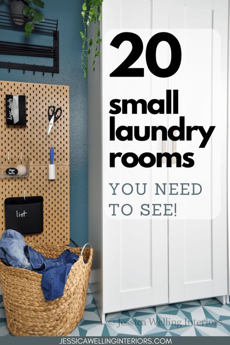 Make the most of a small laundry space with these great ideas for stacked washers and dryers, laundry closets, and even top load washers! Top Of Washer And Dryer Ideas, Laundry Room Ideas Organization, Laundry Closets, Washer Dryer Closet, Washer Dryer Laundry Room, Small Laundry Space, Laundry Closet Makeover, Small Laundry Room Ideas, Washers And Dryers