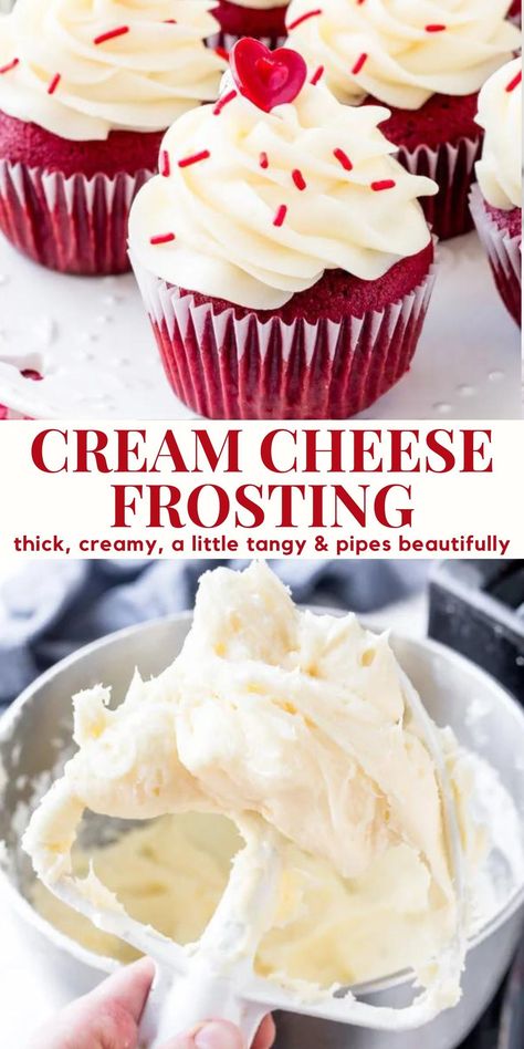 Best Cream Cheese Frosting Recipe, The Best Cream Cheese Frosting, Best Cream Cheese Frosting, Chocolate Buttercream Frosting Recipe, Cream Cheese Buttercream Frosting, Cream Cheese Frosting Easy, Vegan Cream Cheese Frosting, Cupcake Cream, Chocolate Banana Cake