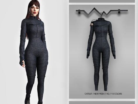 10 colors Found in TSR Category 'Sims 4 Female Everyday' Sims 4 Catsuit, Spy Outfit, Sims 4 Cc Kids Clothing, The Sims 4 Pc, Career Outfits, Sims 4 Dresses, Sims 4 Toddler, Sims4 Clothes, Los Sims