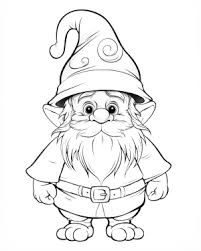 Gnome Coloring Pages - Free Printable Coloring Pages Gnome Coloring Pages Free Printable, Gnome Coloring Pages, Grinch Coloring Pages, Gnome Ideas, Color Sheets, Fairy Coloring Pages, Coloring Supplies, Fairy Coloring, Caricature Drawing