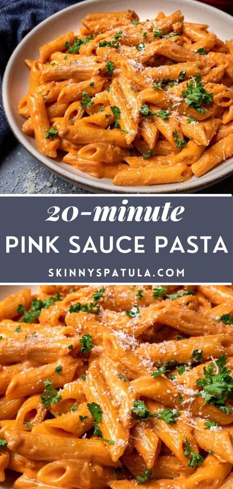 Cheesy Pink Sauce Pasta, Marinara Sauce Pasta Recipes, How To Make Rose Sauce For Pasta, Vegan Pink Sauce, Vodka Rose Sauce, Pasta With Homemade Sauce, Ricotta Red Sauce Pasta, Red Creamy Pasta Sauce, Pink Pasta With Chicken