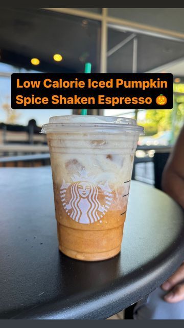 Low Cal Pumpkin Spice Latte, Low Calorie Pumpkin Spice Starbucks, Pumpkin Shaken Espresso Starbucks, Low Calorie Pumpkin Starbucks Drinks, Low Cal Pumpkin Starbucks Drinks, Shaken Expresso Ideas Starbucks, Pumpkin Spice Iced Coffee Starbucks, Low Calorie Starbucks Drinks Iced Coffee, Pumpkin Latte Starbucks