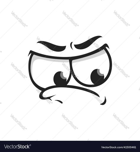 Grumpy Face Facial Expressions, Grumpy Face Reference, Vector Face, Grumpy Face, Model Sheet, Face Facial, Face Reference, Facial Expression, Facial Expressions