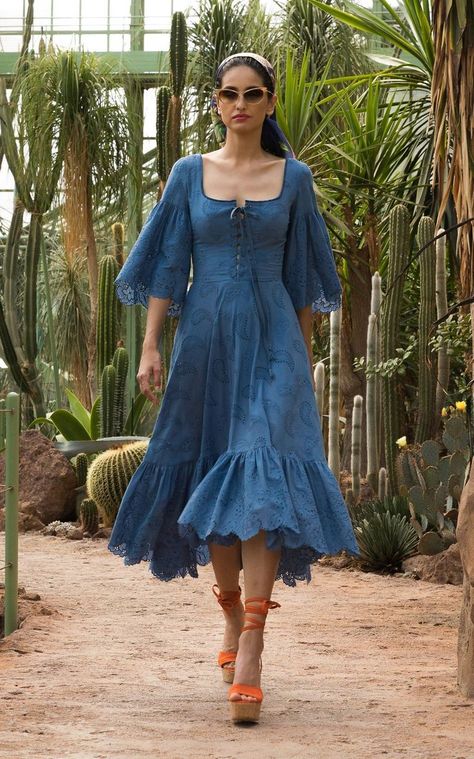 Classy Fashion Chic, Surprise Birthday Party, Lena Hoschek, Simple Kurta Designs, Modest Dresses Casual, Spring Summer 2022, Cotton Midi Dress, Sweet Dress, Summer 2022