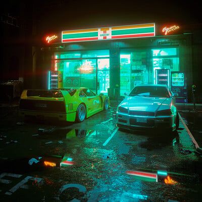 ArtStation - skiegraphicstudio 1980s Aesthetic, Synthwave Art, Pixel Art Background, Japan Landscape, Vaporwave Art, Neon Nights, Vaporwave Aesthetic, Music Album Covers, Japan Aesthetic