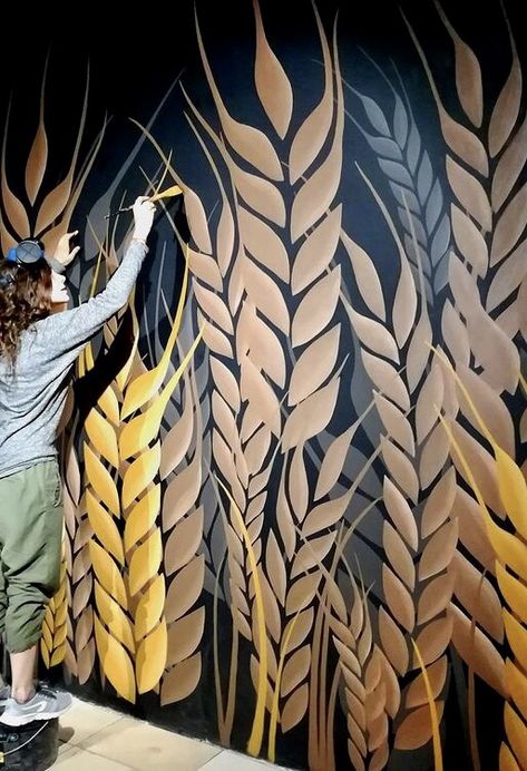 Bold Accent Wall, Creative Wall Painting, Deco Originale, Wall Drawing, Wall Paint Designs, Creative Wall, Mural Wall Art, Stylish Home Decor, Mural Painting