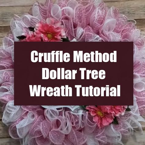 Cruffle Method Dollar Tree Wreath Tutorial spring diy wreath spring wreath videos diy and crafts diy spring wreath Dollar Tree Deco Mesh Wreath, Mesh Wreath Tutorial Step By Step, Cruffle Method Wreath, Easy Mesh Wreaths Diy Simple, Spring Diy Wreath, Dollar Tree Spring Wreath, Dollar Tree Wreath, Front Door Garden, Wreaths Videos