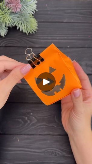 31K views · 2.9K reactions | Let’s make Candy Bags for Halloween! 🎃 It’s that Easy! #diyhalloween #halloween #halloweenbag #paperbag #papercraft #diy #fyp #viraltiktok #foruyou | Origami Studio DIY 💥 Paper Craft Tutorials | Oskar Schuster · The Pumpkin's Song (Menu Theme) Paper Bag Pumpkin Craft, Halloween Candy Bags Diy, Diy Halloween Candy Bags, Halloween Candy Bag Diy, Spider Fairy, Halloween Bags Diy, Halloween Treat Bags Diy, Diy Halloween Candy, Halloween Diy Paper