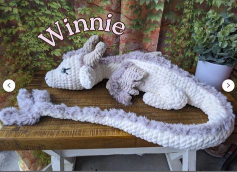 Winnie the Dragon Crochet Pattern by RedMillsCrochet - crochet envy Crochet Dragon Stuffed Animal, Knitting Dragon Pattern, Crochet Stuffed Dragon, Crochet Amigurumi Dragon Free Pattern, Crochet A Dragon, Furby Crochet Pattern Free, Free Crochet Stuffed Animals, Cute Dragon Crochet Pattern Free, Crochet Animal Plushies