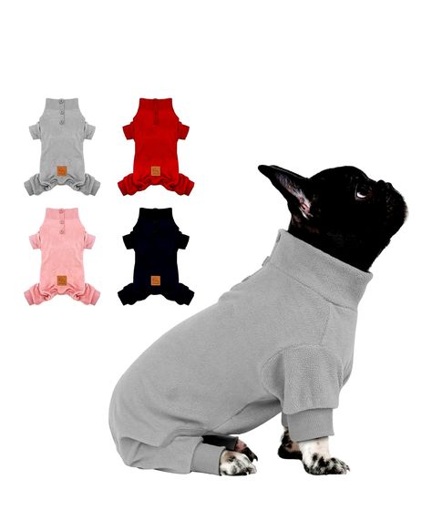 CYEOLLO PAJAMAS Thermal Jumpsuits Stretchy Dog Onesie, Stretchy Jumpsuit, Puppies In Pajamas, Dog Pjs, Cold Weather Dogs, Fleece Dog Coat, Dog Winter Coat, Small Dog Clothes, Pet Sweater