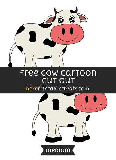 Cow Cartoon Cut Out - Medium Cow Printable Templates, Free Cow Printables, Cow Bulletin Board Ideas, Cow Template Free Printable, Cow Free Printable, Cow Classroom, Cow Template, Artwork Display Wall, Cow Feeder