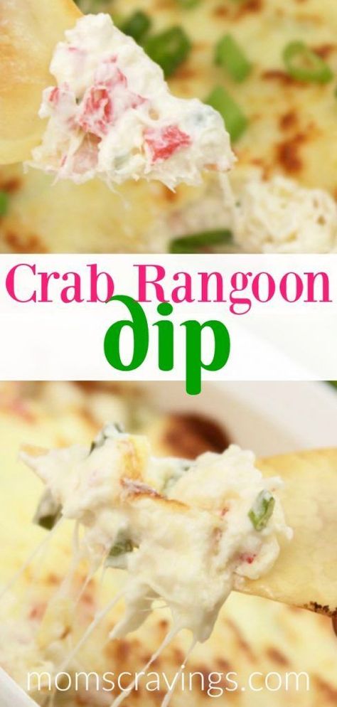 On the hunt for hot dip recipes? This crab rangoon dip is our favorite! #crab #appetizerdips #appetizers Hot Crab Rangoon Dip Recipe, Sweet Crab Rangoon Recipe, Canned Crab Recipes, Imitated Crab Recipes, Hot Dip Recipes, Rangoon Dip, Dip Recipes Hot, Crab Rangoon Dip, Wonton Chips