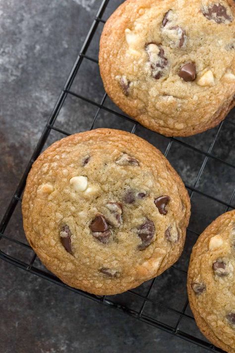 Triple Chocolate Chip Cookies Recipe - Jessica Gavin Jimmy Johns Cookie Recipe, Jumbo Cookies, Triple Chocolate Chip Cookies, Cookies Bakery, Triple Chocolate Cookies, Jimmy Johns, Cookie Bakery, Chocolate Chip Cookies Recipe, Triple Chocolate