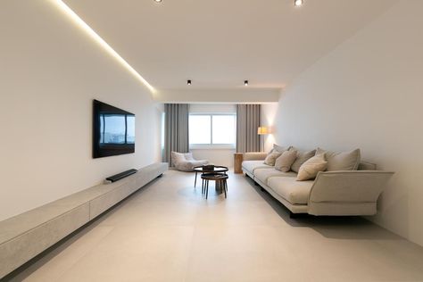 7 Sneaky Ways to Hide HDB Home Eyesores Like Wires and Pipes Living Room Fall Celling, Fall Ceiling Ideas, Cove Light, Fall Ceiling, Tv Area, Hidden Lighting, False Ceiling Living Room, Minimalist Living Room Design, Plan Layout