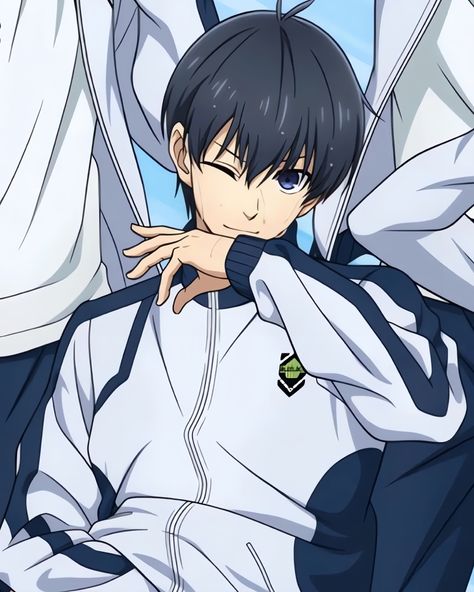 Isagi X All, Blue Lock Official Art, Isagi Harem, Male Art Reference, Yoichi Isagi, Blue Lovk, Lock Icon, Blue Anime, Art Icon