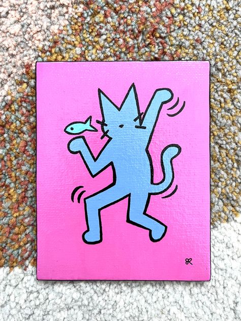 Posca Pen Painting, Paint Pen Art Ideas On Canvas, Posca Pens Art Ideas, Posca Pens Art, Fineliner Art, Posca Pens, Posca Art, Easy Canvas, Canvas Paint