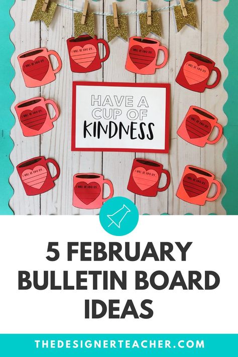 Kindness Craft, December Bulletin Boards, February Bulletin Boards, Kindness Bulletin Board, Valentine Bulletin Boards, Valentines Day Bulletin Board, January Bulletin Boards, February Classroom, Winter Bulletin Boards