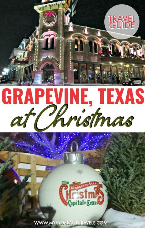 One of my favorite places that we’ve been able to visit during the holiday time is Grapevine, Texas. It’s seriously a city that loves Christmas! In fact, it’s the Christmas Capital of Texas!  If you’ve been wanting to visit someplace new and exciting this Christmas season, here’s why you should visit Grapevine, Texas during Christmas. #GrapevineTexas #ChristmasinTexas Dallas Christmas Bucket List, Christmas In Dallas Texas, Things To Do In Grapevine Texas, Grapevine Tx Christmas, Grapevine Texas Christmas, Christmas In Texas, Dallas Christmas, Dallas Activities, Christmas Towns